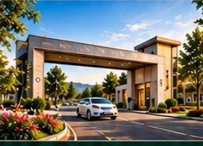 Gated entrance of Margalla Springs