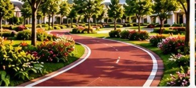 Walking and jogging track
